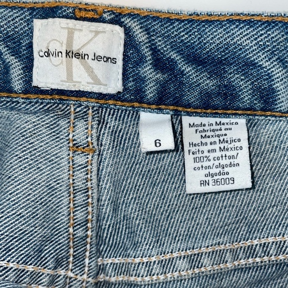 Vintage 90s Calvin Klein Blue Denim Straight Leg Jeans Size 31 - Picture 6 of 9